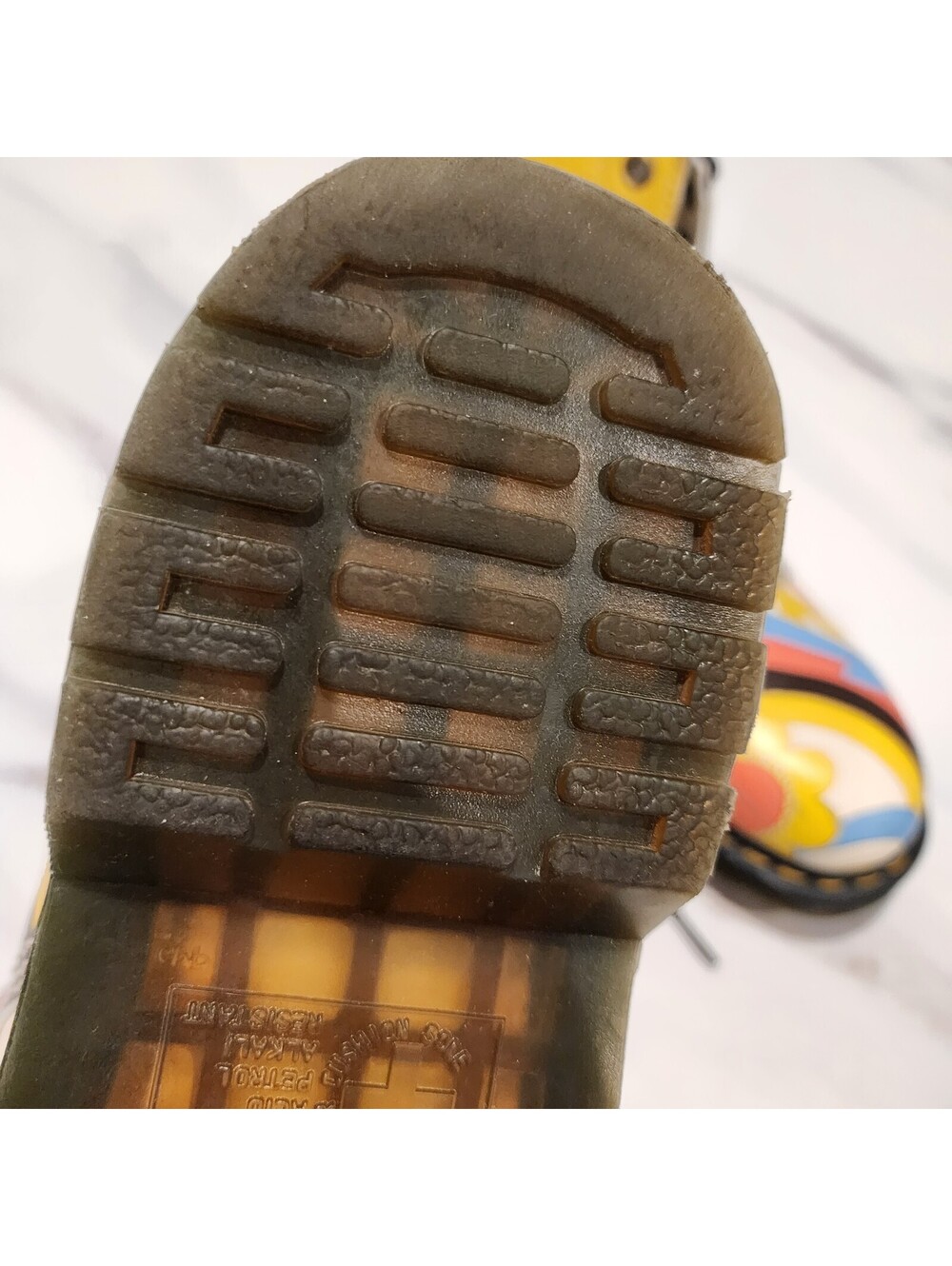 Rare Dr. Martens Vegan 1460 Retro Ray Kemble Psychedelic Boots Men’s 11 - Picture 11 of 12
